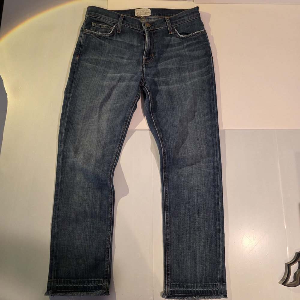 Current/Elliott The Slim Straight Jean Medium Wash Denim Size‎ 31